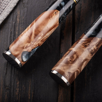 GYUTO – Damascus VG10 – Blue & Beige Edition – Kompozit Juharfa Markolat – 240 mm