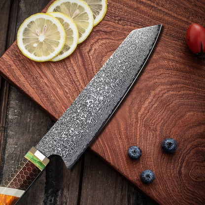 SZAKÁCSKÉS – Damascus VG10 KIRITSUKE – Orange Mesh Edition – Narancs Hálós Markolat