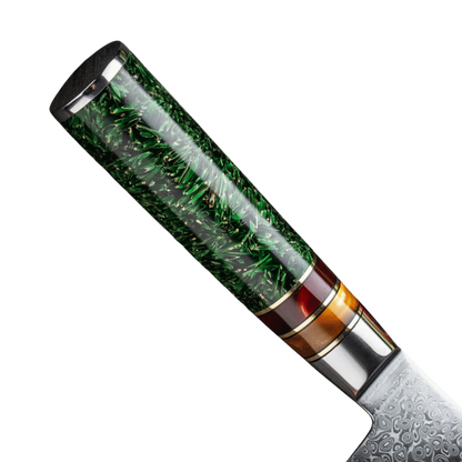 SZAKÁCSKÉS – Damascus VG10 GYUTO – Aurora Edition – Akrilgyanta Markolat