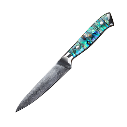 UNIVERZÁLIS KÉS – Damascus VG10 – Abyss Edition – Gyöngyház Kagyló Markolat