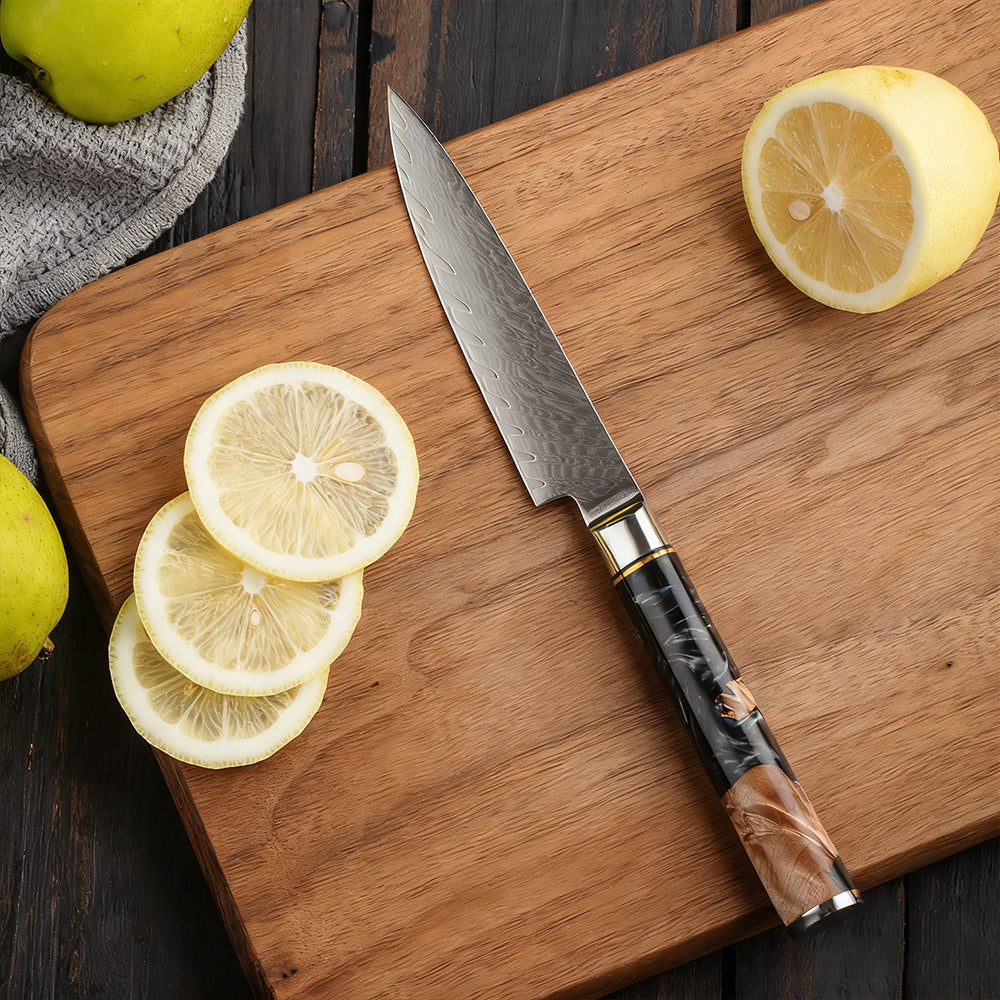 DAMASCUS CHEF SET – 3 Darabos – Blue & Beige Edition – Kompozit Juharfa Markolat