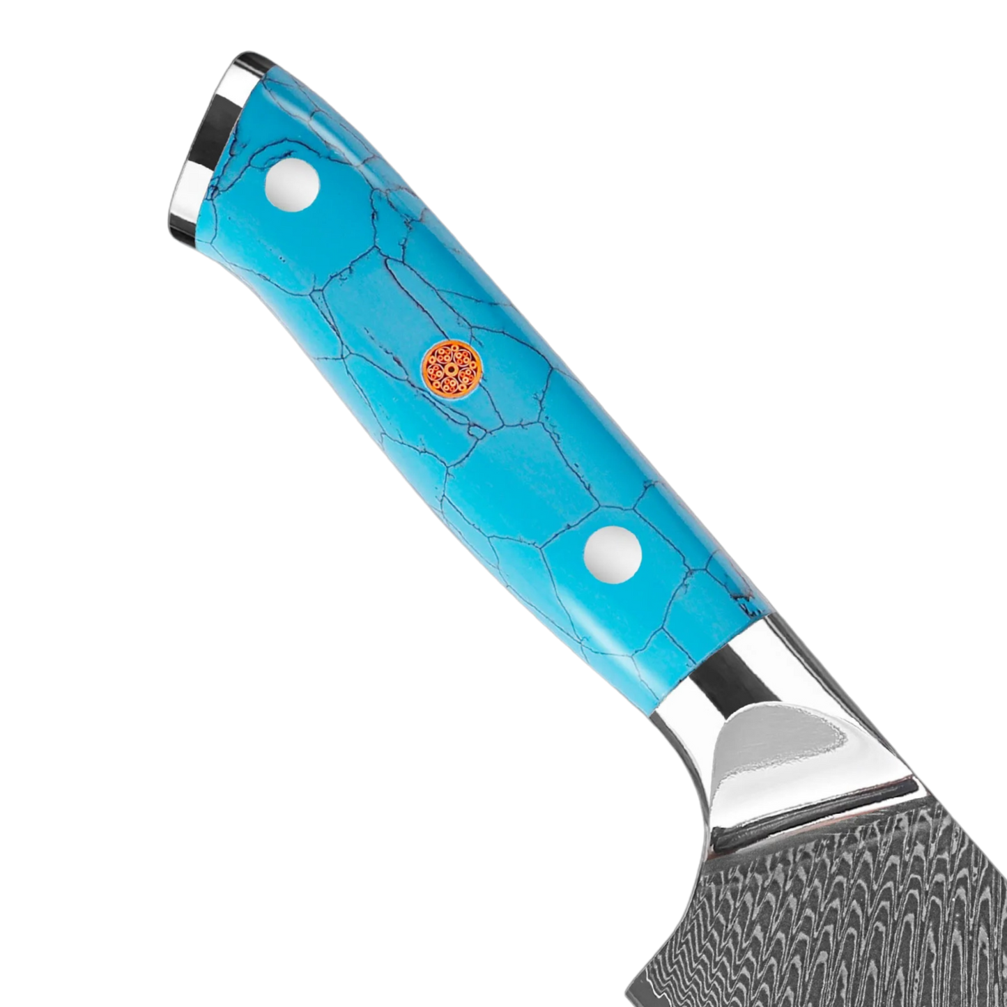 SZAKÁCSKÉS – Damascus VG10 GYUTO – Kuro Edition – Türkiz Gyanta Markolat