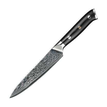 SZAKÁCSKÉS – Damascus VG10 LASER – Elegant Edition – Acél Markolat