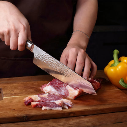 KIRITSUKE – Damascus VG10 – Maple Edition – Mintázott Juharfa Markolat – 200 mm