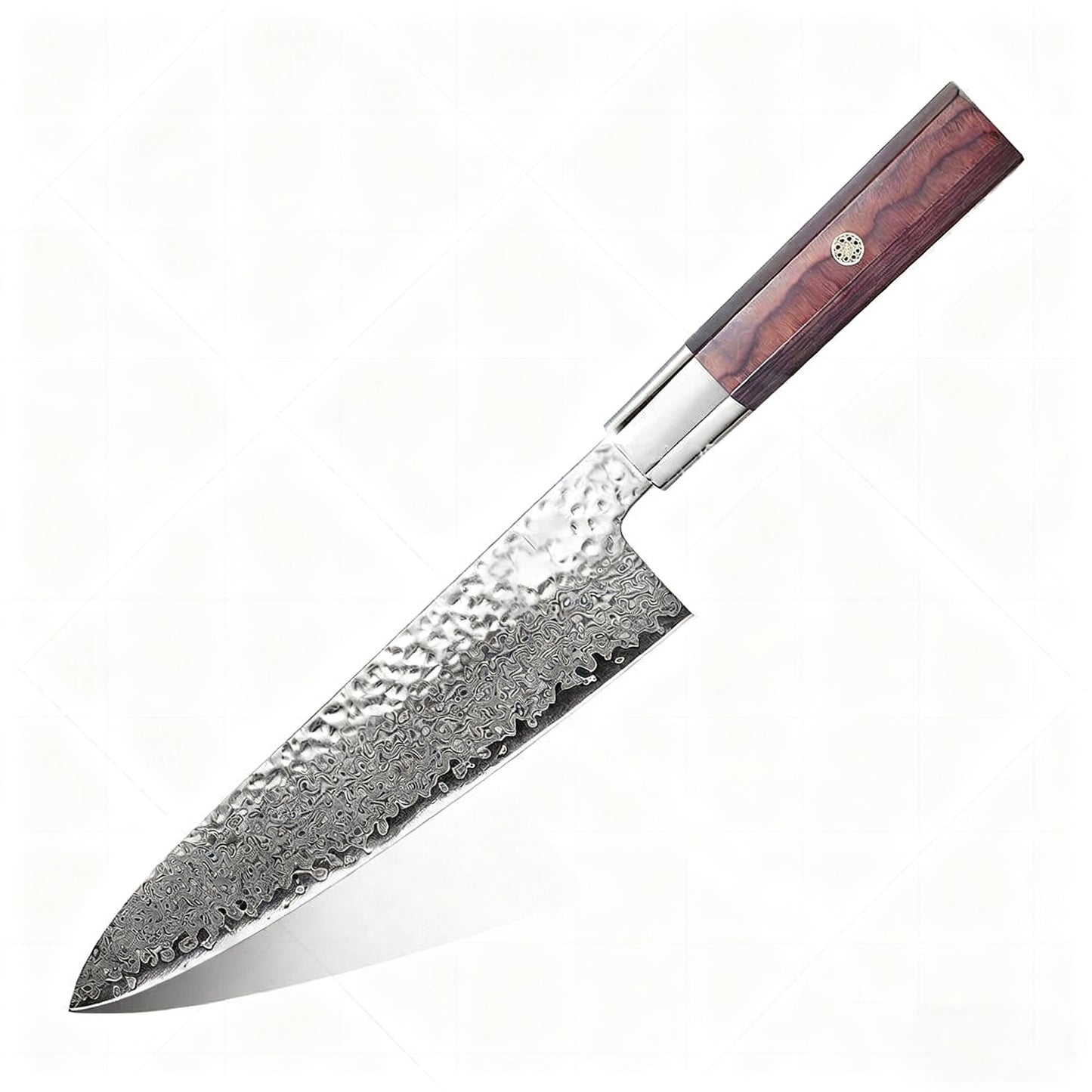 GYUTO – Damascus VG10 – Rosewood Edition SS304 Steel - Rózsafa Markolat – 200 mm