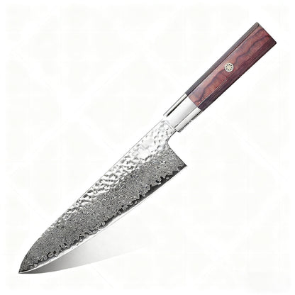 GYUTO – Damascus VG10 – Rosewood Edition SS304 Steel - Rózsafa Markolat – 200 mm