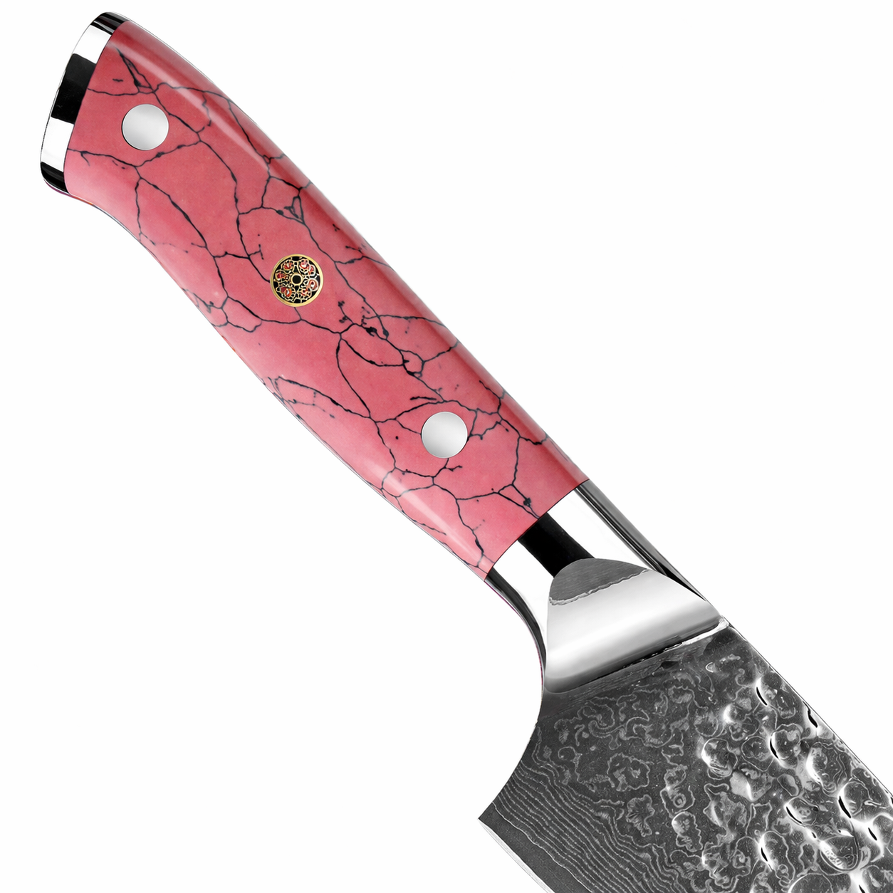 SZAKÁCSKÉS – Damascus VG10 GYUTO – Kuro Edition – Pink Gyanta Markolat