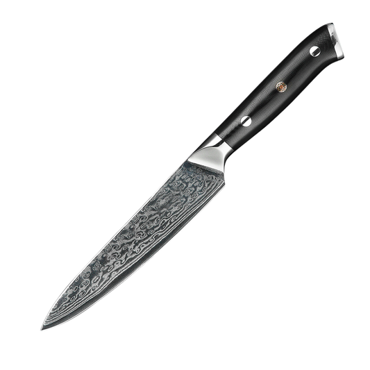 UNIVERZÁLIS KÉS – Damascus VG10 – Fiber Edition – Acél Markolat
