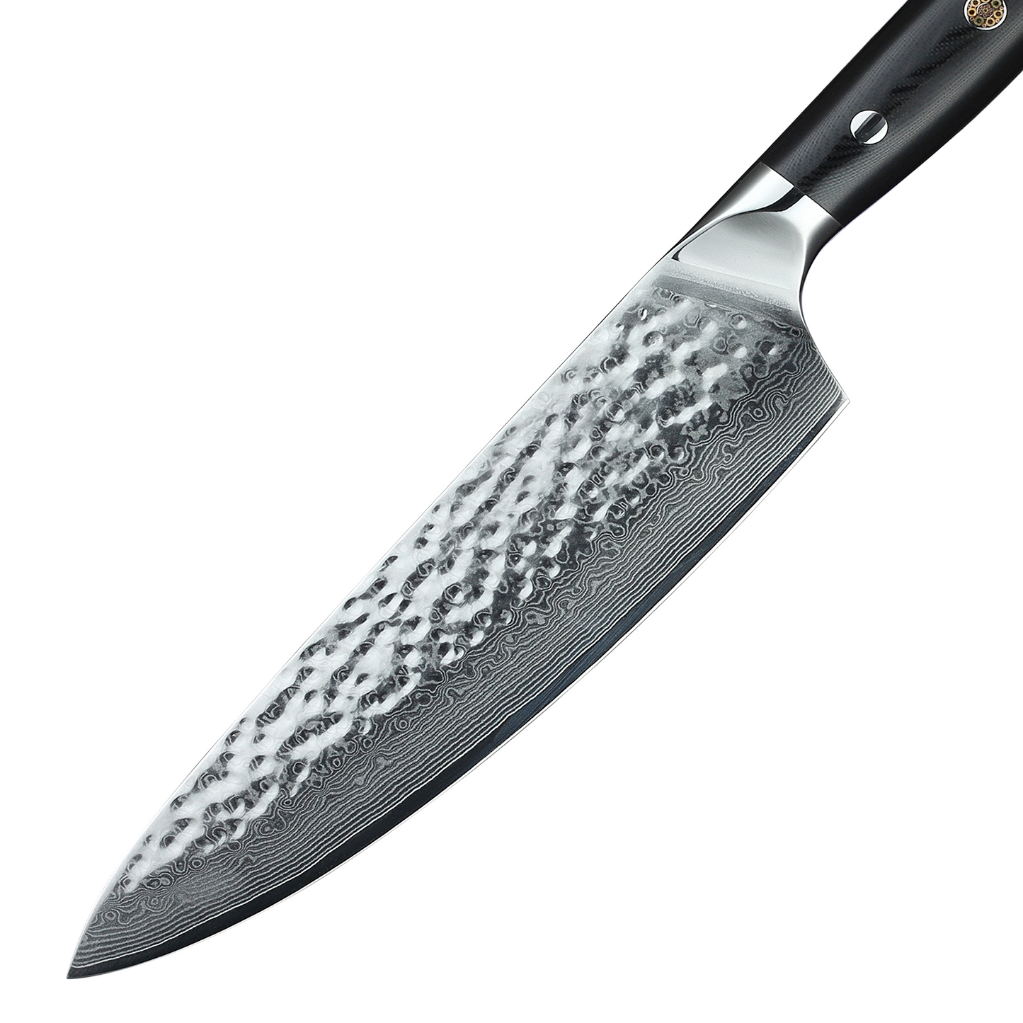 SZAKÁCSKÉS – Damascus VG10 GYUTO – Fiber Edition – Acél Markolat