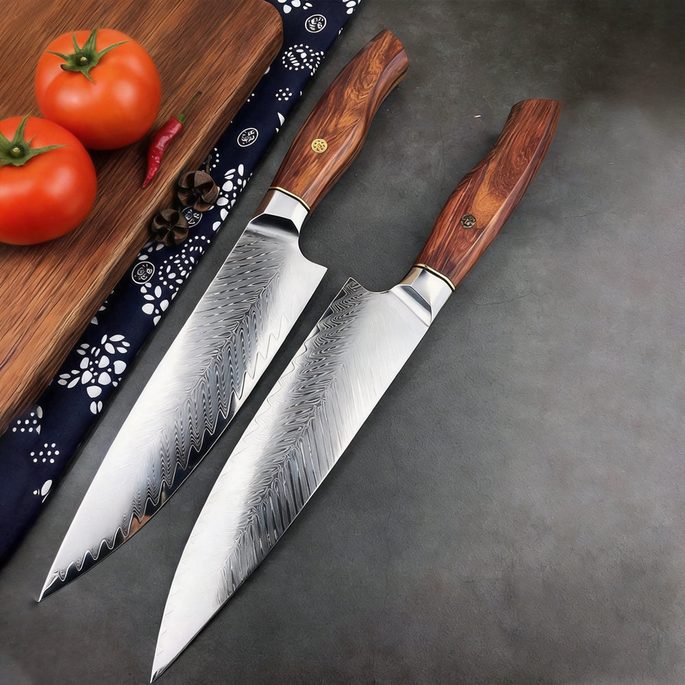 SZAKÁCSKÉS – Damascus VG10 GYUTO - Rosewood Prime - Rózsafa Markolat