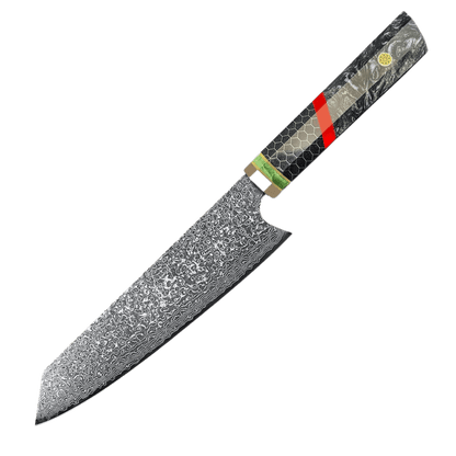 SZAKÁCSKÉS SZETT – DAMASCUS VG10 – 3 Darabos – Mesh Edition – Alumínium Hálós Markolat