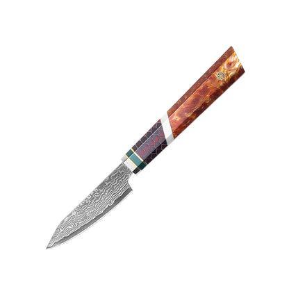 SZAKÁCSKÉS SZETT – DAMASCUS VG10 – 3 Darabos – Mesh Edition – Alumínium Hálós Markolat