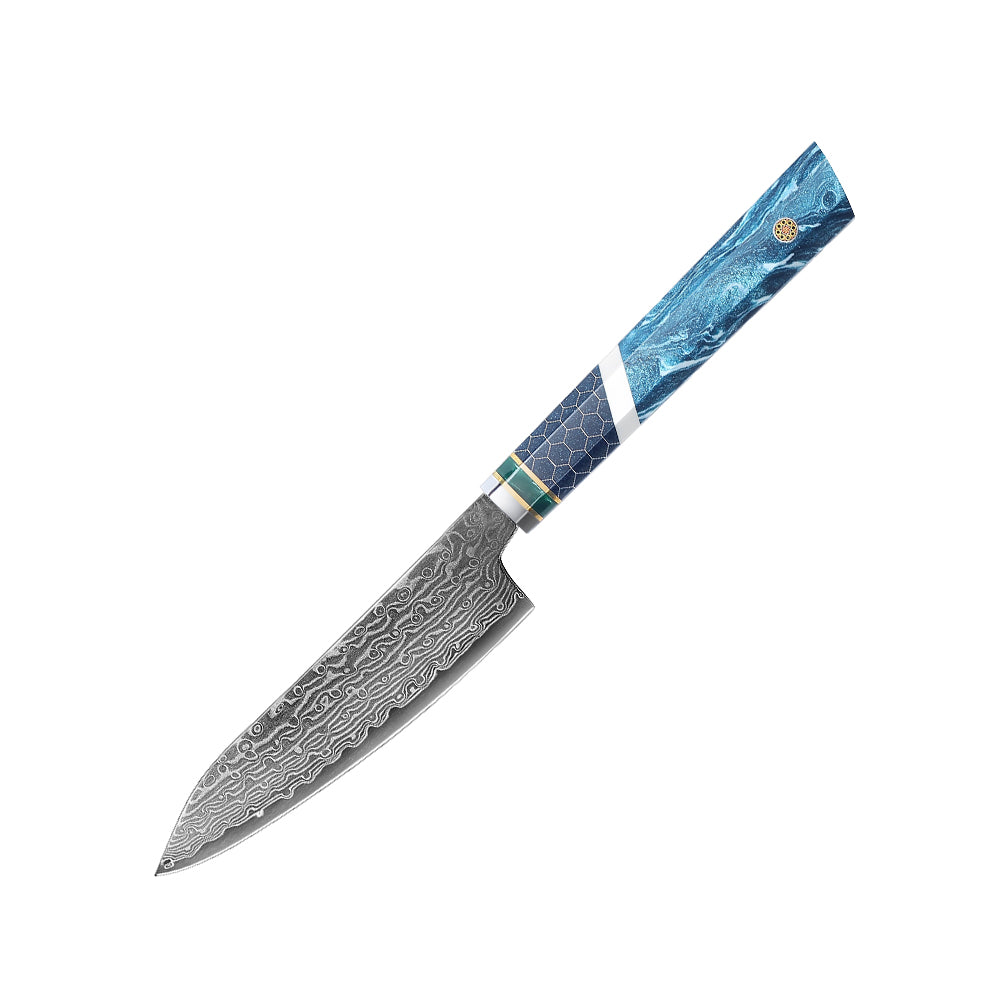 SZAKÁCSKÉS SZETT – DAMASCUS VG10 – 3 Darabos – Mesh Edition – Alumínium Hálós Markolat