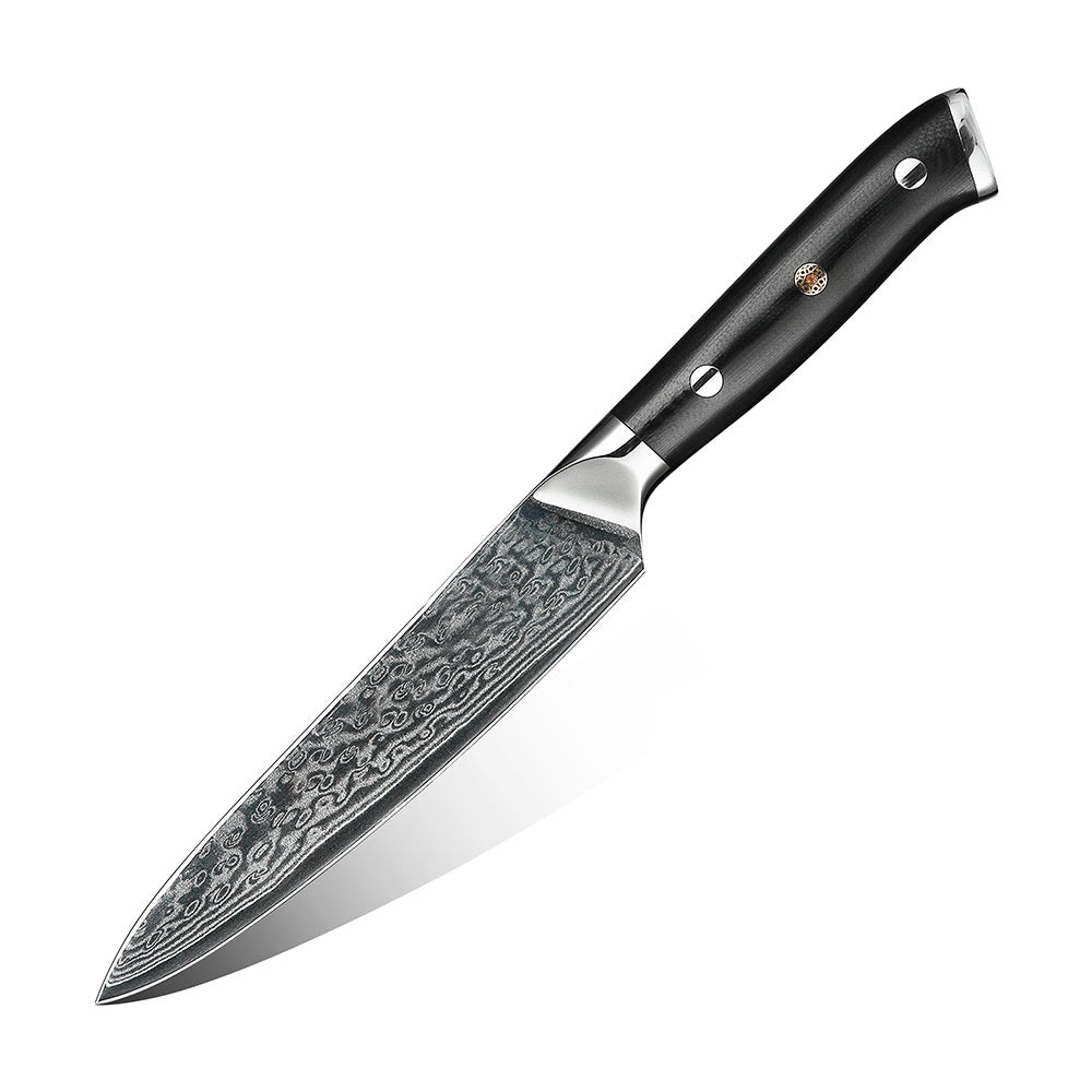 SZAKÁCSKÉS SZETT – DAMASCUS VG10 – 3 Darabos – Fiber Edition – Acél Markolat