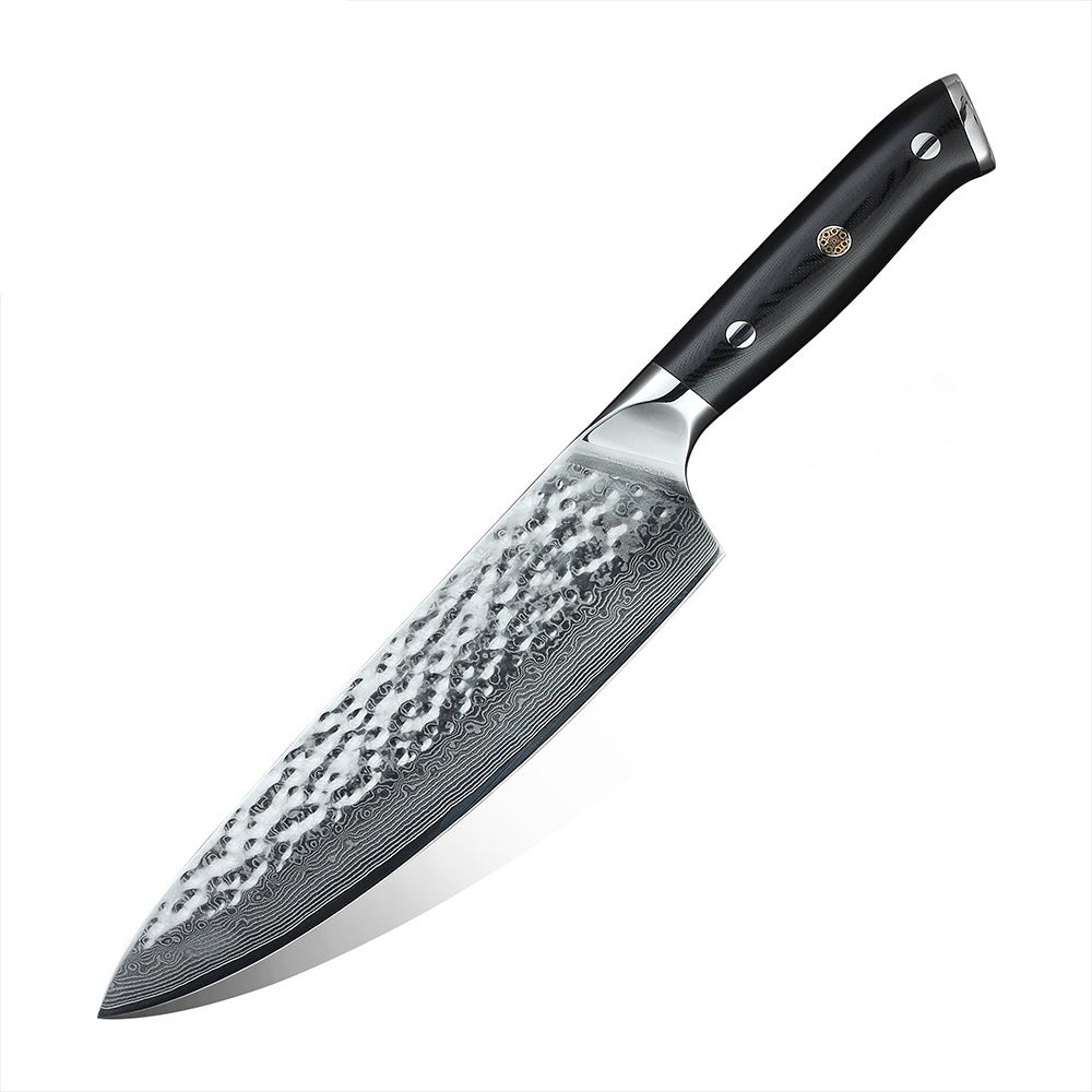 SZAKÁCSKÉS SZETT – DAMASCUS VG10 – 3 Darabos – Fiber Edition – Acél Markolat