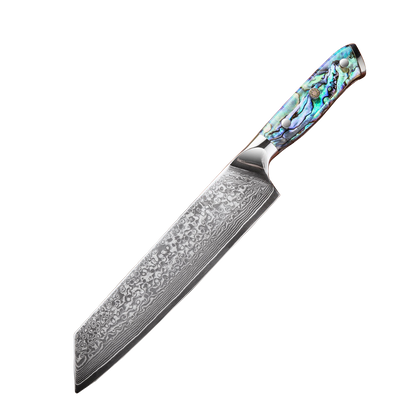 SZAKÁCSKÉS – Damascus VG10 KIRITSUKE – Abyss Edition – Gyöngyház Kagyló Markolat