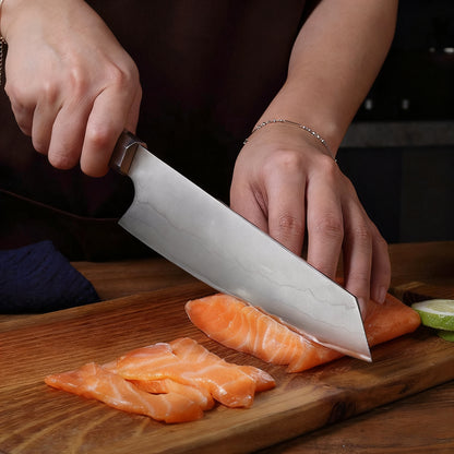 KIRITSUKE – USA 440C – Rosewood Edition SS304 Steel - Rózsafa Markolat – 200 mm