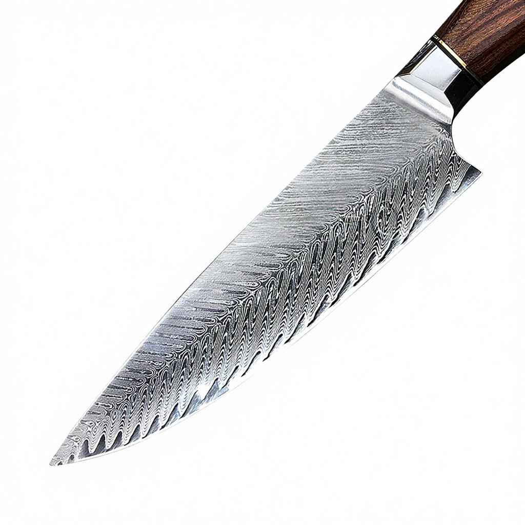 SZAKÁCSKÉS – Damascus VG10 GYUTO - Rosewood Prime - Rózsafa Markolat