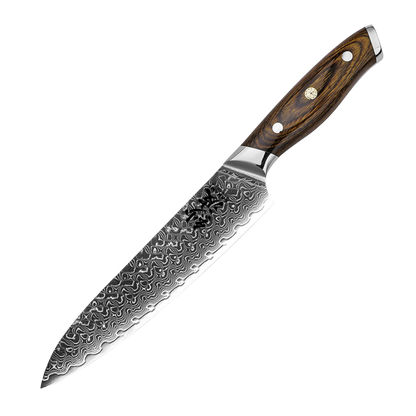 UTOLSÓ DARAB - SZAKÁCSKÉS - GYUTO – Damascus VG10 – Sanami Brown Wood