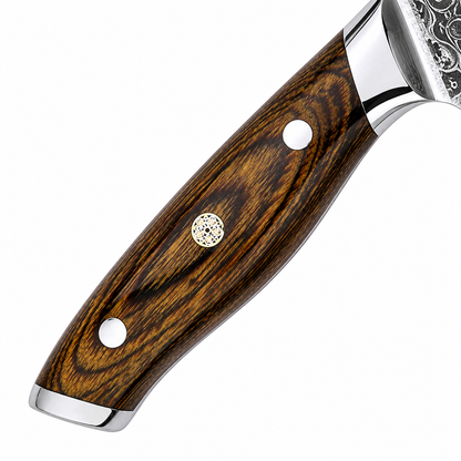 UTOLSÓ DARAB - SZAKÁCSKÉS - KIRITSUKE – Damascus VG10 – Sanami Brown Wood