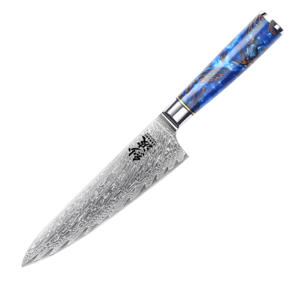 UTOLSÓ DARAB - SZAKÁCSKÉS - GYUTO – Damascus VG10 – Sanami Cobalt