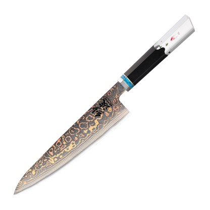 UTOLSÓ DARAB - SZAKÁCSKÉS - SUPREME GYUTO – Damascus 57 – Sanami Eclipse Réz