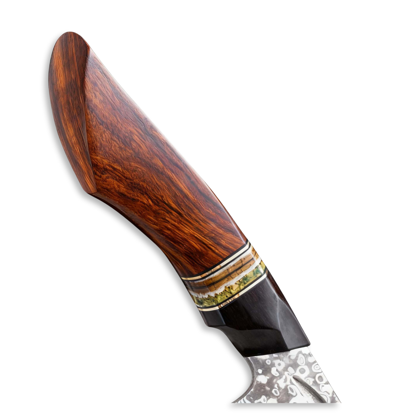 SZAKÁCSKÉS - SUPREME GYUTO – Damascus VG10 – Wooly Stone & Ironwood Edition – Bronz Vasfa Markolat